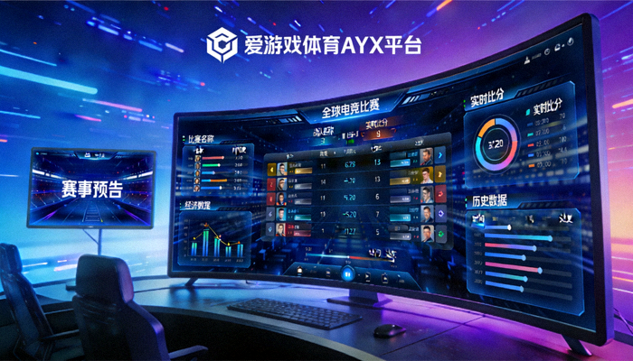 爱游戏体育AYX平台直播监控中心大屏 - 显示全球电竞比赛实时数据