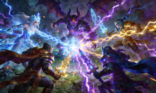 DOTA2国际邀请赛激烈团战 - 英雄技能特效